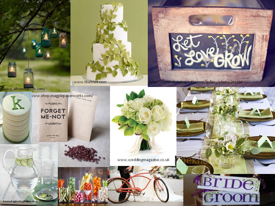 So here's a little inspiration for a green wedding that'll make your 